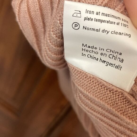 Deepself  NWT pink ruffle knit long sleeve pullover sweater Sz XL - Picture 6 of 9